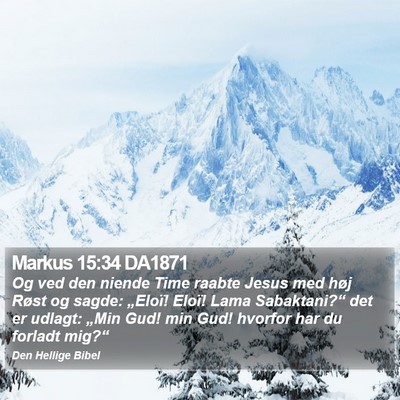 Markus 15:34 DA1871 Bible Verse Image