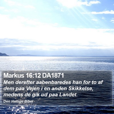 Markus 16:12 DA1871 Bible Verse Image