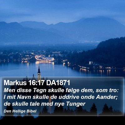 Markus 16:17 DA1871 Bible Verse Image