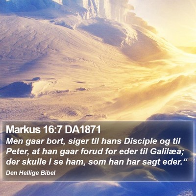 Markus 16:7 DA1871 Bible Verse Image