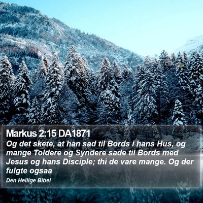 Markus 2:15 DA1871 Bible Verse Image