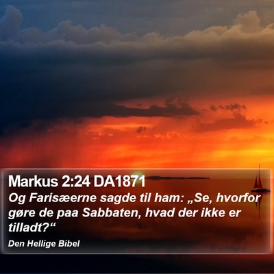 Markus 2:24 DA1871 Bible Verse Image