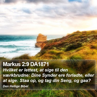 Markus 2:9 DA1871 Bible Verse Image