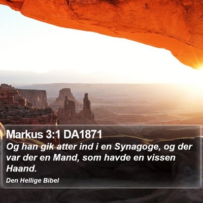 Markus 3:1 DA1871 Bible Verse Image