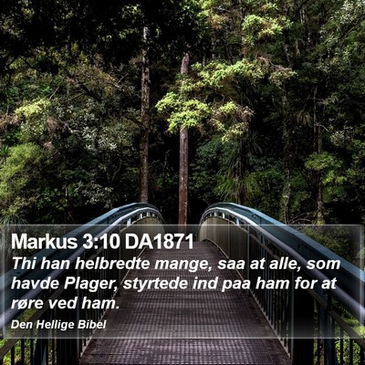 Markus 3:10 DA1871 Bible Verse Image