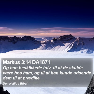 Markus 3:14 DA1871 Bible Verse Image