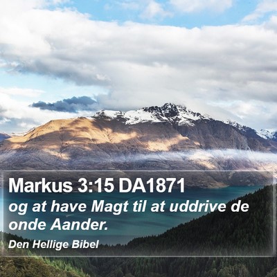 Markus 3:15 DA1871 Bible Verse Image
