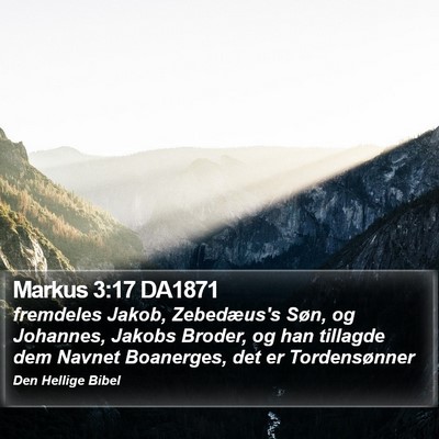 Markus 3:17 DA1871 Bible Verse Image