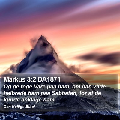 Markus 3:2 DA1871 Bible Verse Image
