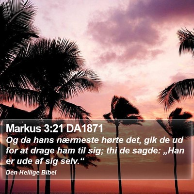 Markus 3:21 DA1871 Bible Verse Image