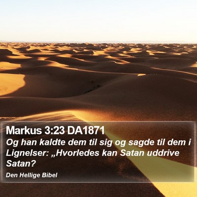 Markus 3:23 DA1871 Bible Verse Image
