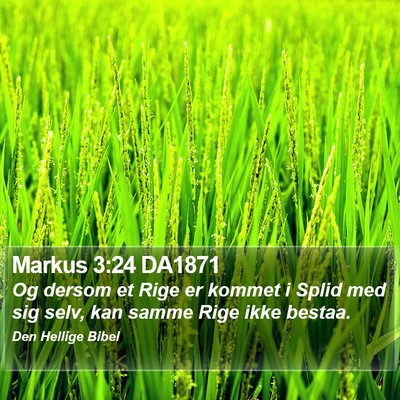 Markus 3:24 DA1871 Bible Verse Image