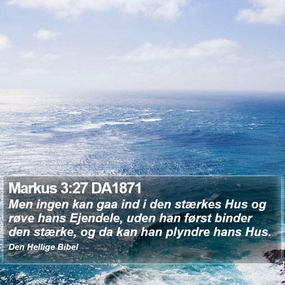 Markus 3:27 DA1871 Bible Verse Image
