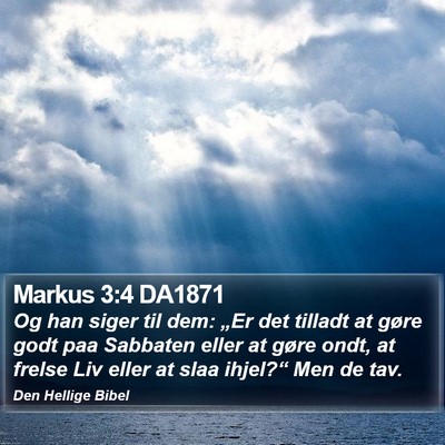 Markus 3:4 DA1871 Bible Verse Image