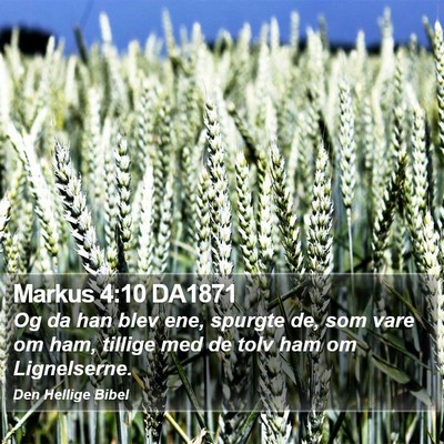 Markus 4:10 DA1871 Bible Verse Image