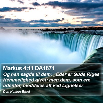 Markus 4:11 DA1871 Bible Verse Image