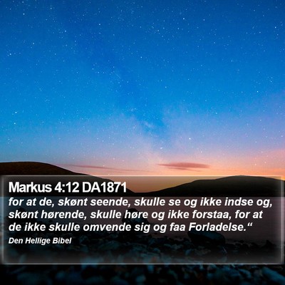 Markus 4:12 DA1871 Bible Verse Image