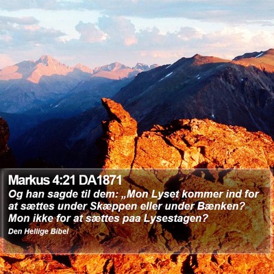 Markus 4:21 DA1871 Bible Verse Image