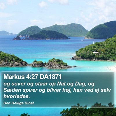 Markus 4:27 DA1871 Bible Verse Image
