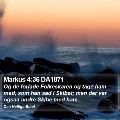 Markus 4:36 DA1871 Bible Verse Image