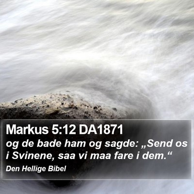 Markus 5:12 DA1871 Bible Verse Image