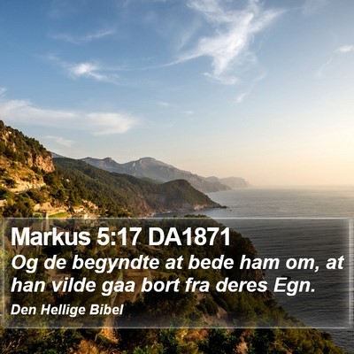 Markus 5:17 DA1871 Bible Verse Image