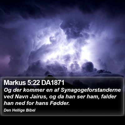 Markus 5:22 DA1871 Bible Verse Image