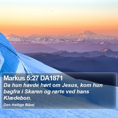 Markus 5:27 DA1871 Bible Verse Image
