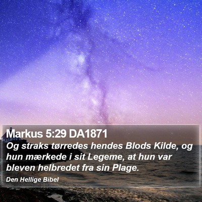 Markus 5:29 DA1871 Bible Verse Image