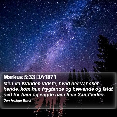 Markus 5:33 DA1871 Bible Verse Image