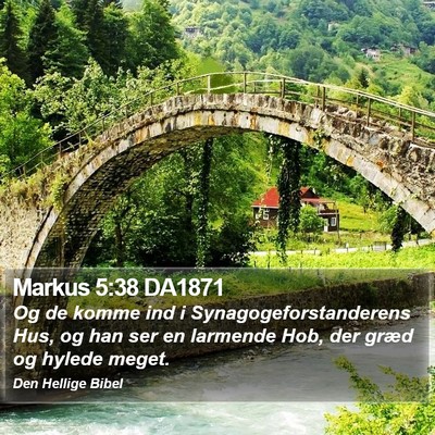 Markus 5:38 DA1871 Bible Verse Image