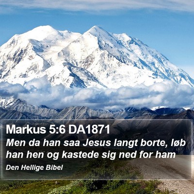 Markus 5:6 DA1871 Bible Verse Image