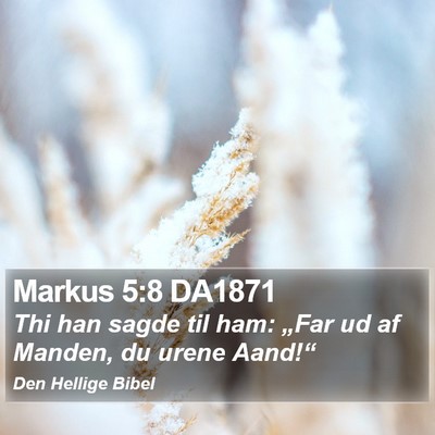 Markus 5:8 DA1871 Bible Verse Image