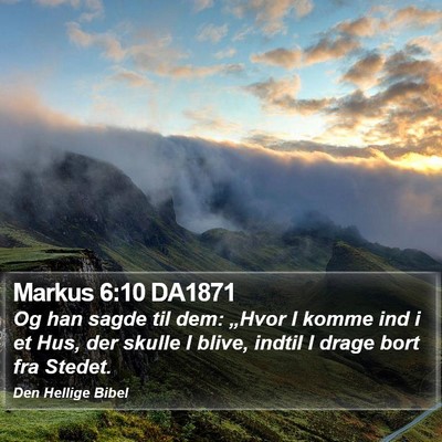 Markus 6:10 DA1871 Bible Verse Image