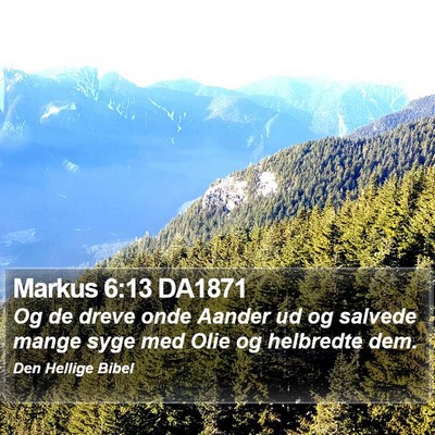 Markus 6:13 DA1871 Bible Verse Image
