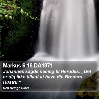 Markus 6:18 DA1871 Bible Verse Image