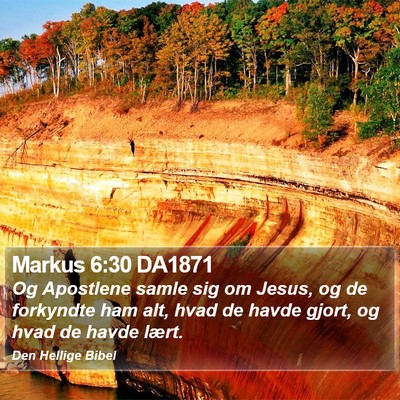 Markus 6:30 DA1871 Bible Verse Image
