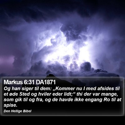 Markus 6:31 DA1871 Bible Verse Image