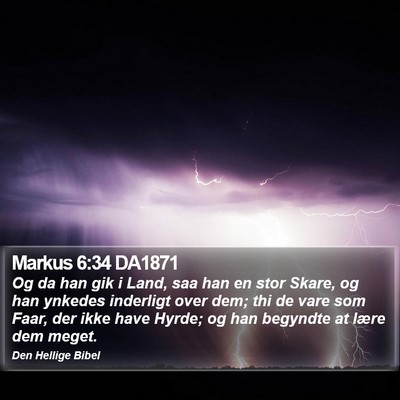 Markus 6:34 DA1871 Bible Verse Image