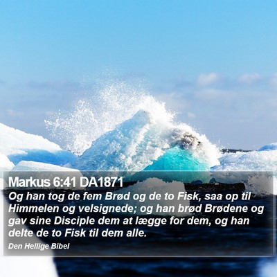 Markus 6:41 DA1871 Bible Verse Image