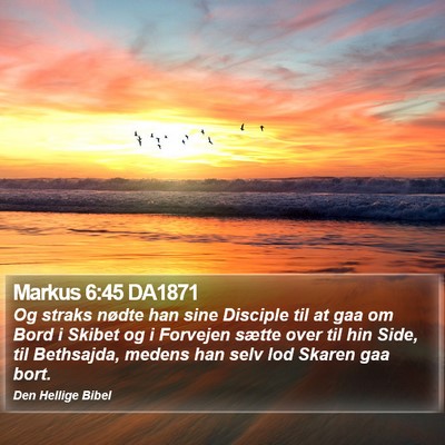 Markus 6:45 DA1871 Bible Verse Image