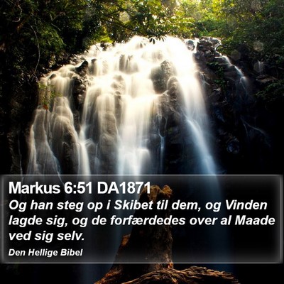 Markus 6:51 DA1871 Bible Verse Image