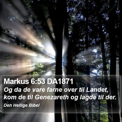 Markus 6:53 DA1871 Bible Verse Image
