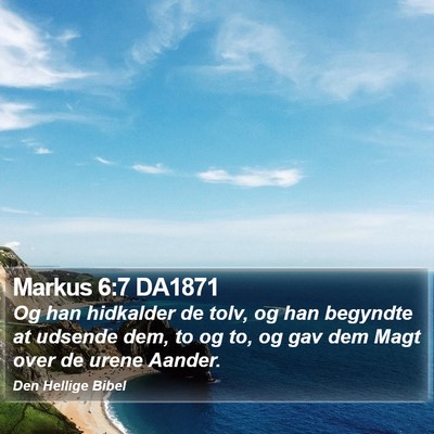 Markus 6:7 DA1871 Bible Verse Image