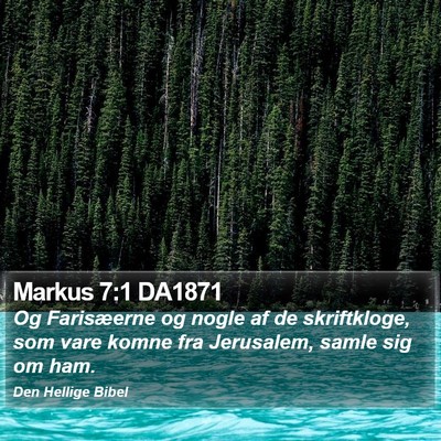 Markus 7:1 DA1871 Bible Verse Image
