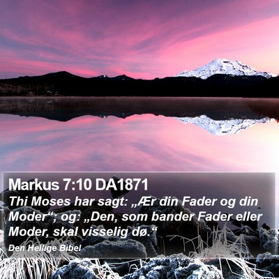 Markus 7:10 DA1871 Bible Verse Image