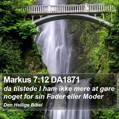 Markus 7:12 DA1871 Bible Verse Image