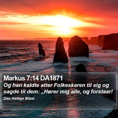 Markus 7:14 DA1871 Bible Verse Image