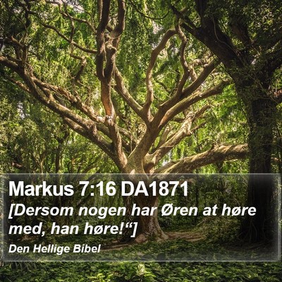 Markus 7:16 DA1871 Bible Verse Image