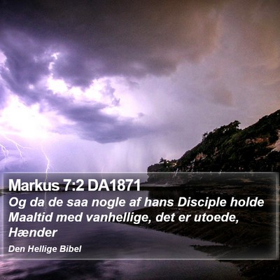 Markus 7:2 DA1871 Bible Verse Image
